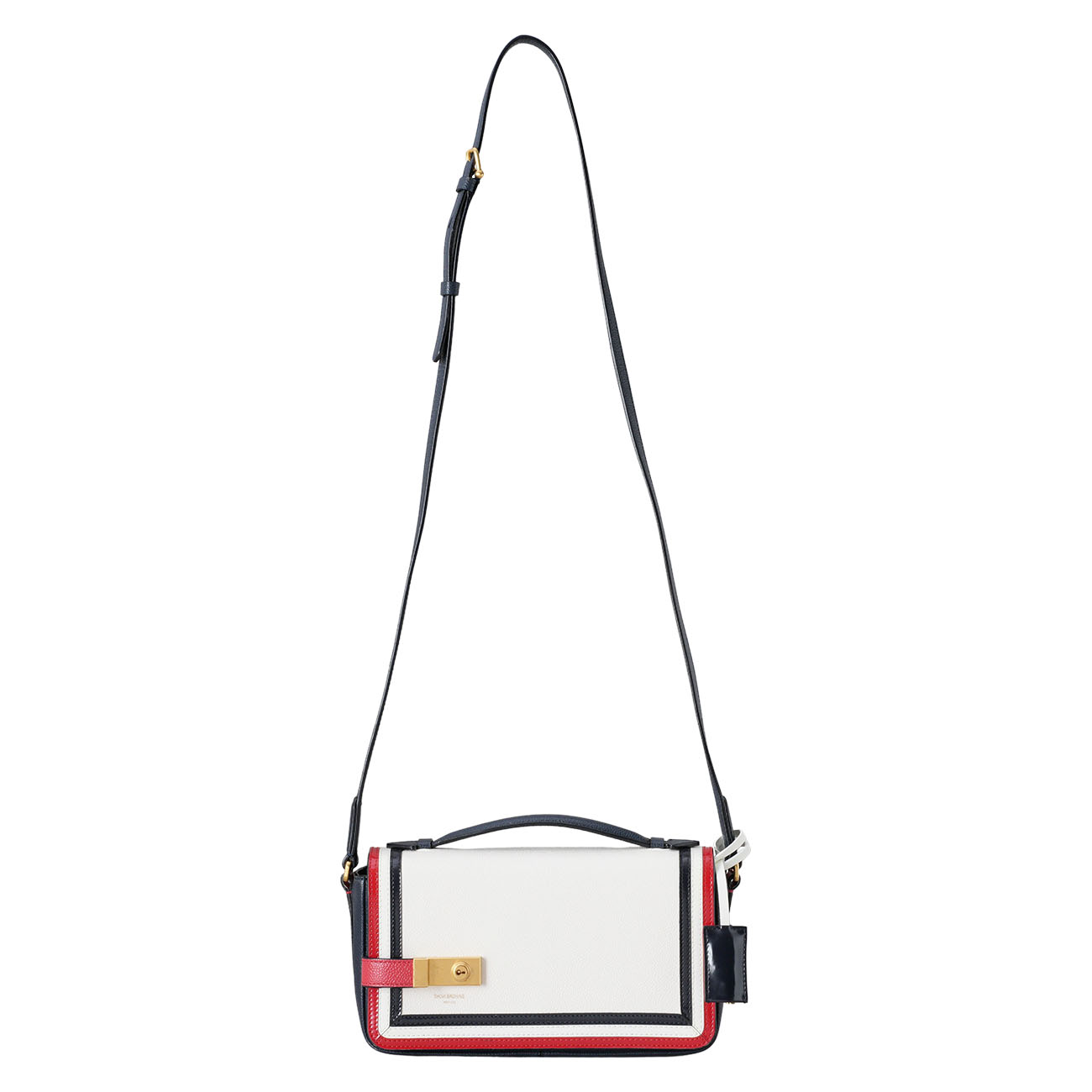 THOM BROWNE(USED)톰브라운 페블 그레인 레더 플랩 크로스백